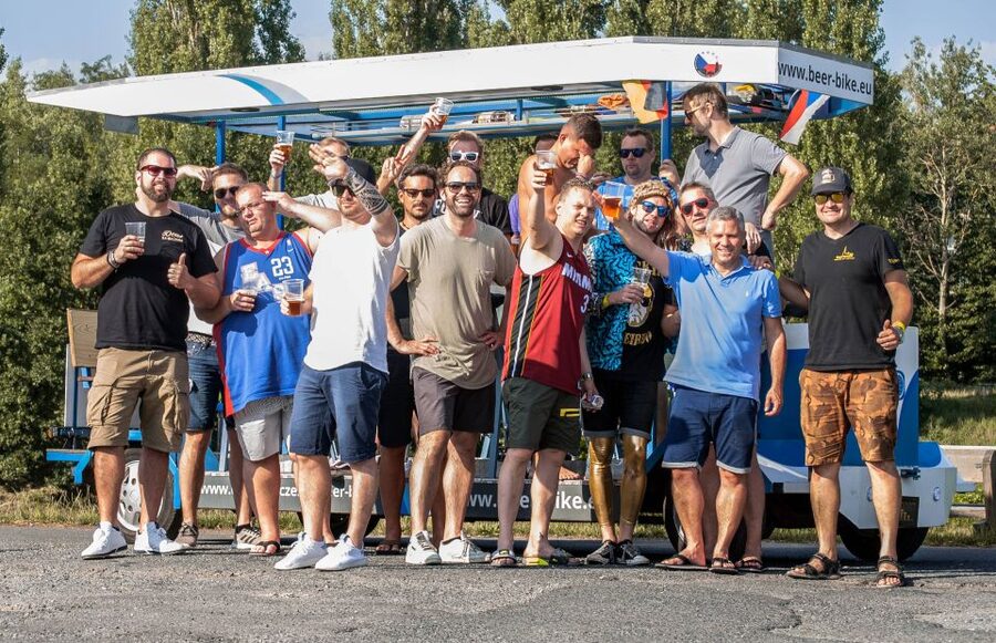 Pilsen: 1.5-Hour Beer Bike with Unlimited Beer - The driver, guide, and waiter in one