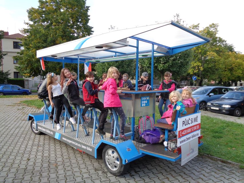 Pilsen: 1.5-Hour Beer Bike with Unlimited Beer - Weather, clothing, and physical effort