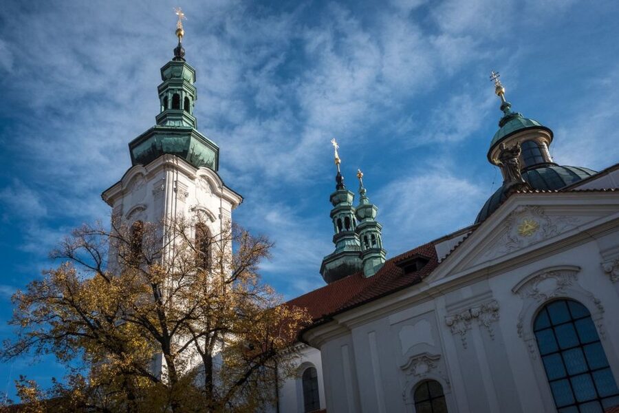 Prague Beer and Baroque: A Highbrow Brew Tour - St. Norbert’s beer above Prague Castle