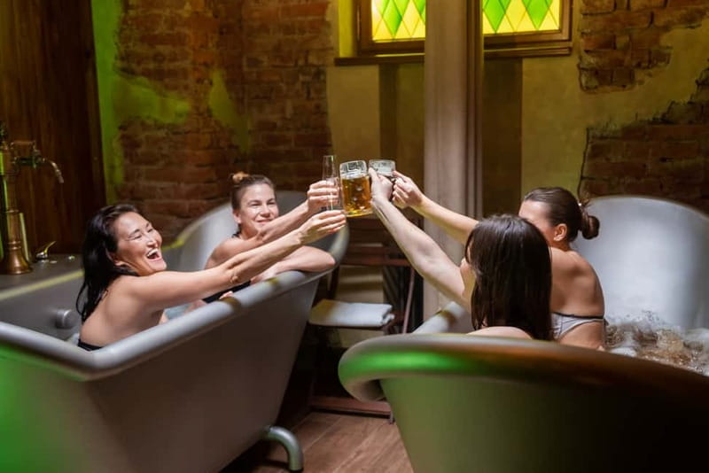 Prague: Beer and Wine Spa Bath with Salt Cave Experience - A warm, unusual break from Prague sightseeing