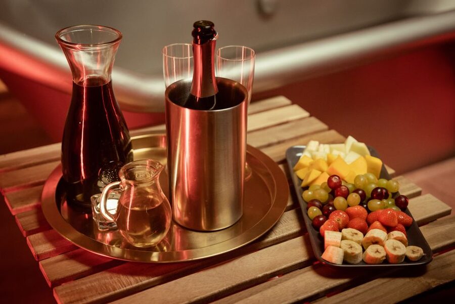 Prague: Beer and Wine Spa Bath with Salt Cave Experience - Unlimited Bernard beer and Prosecco