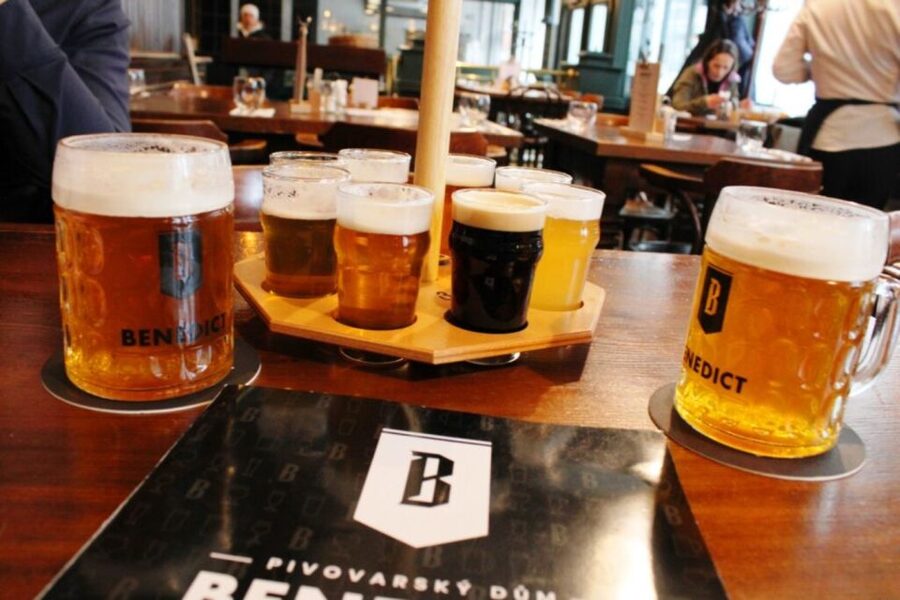 Prague: Beer Tasting and Brewery Tour - New Town Hall adds a Prague history break