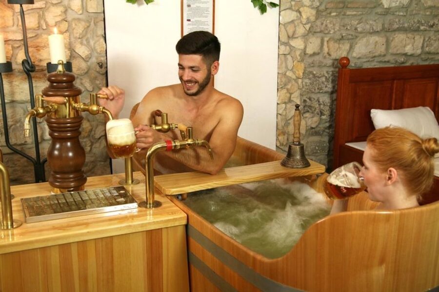 Prague: Bernard Beer Spa with Beer and Massage Option - The Bernard Souvenir at the End
