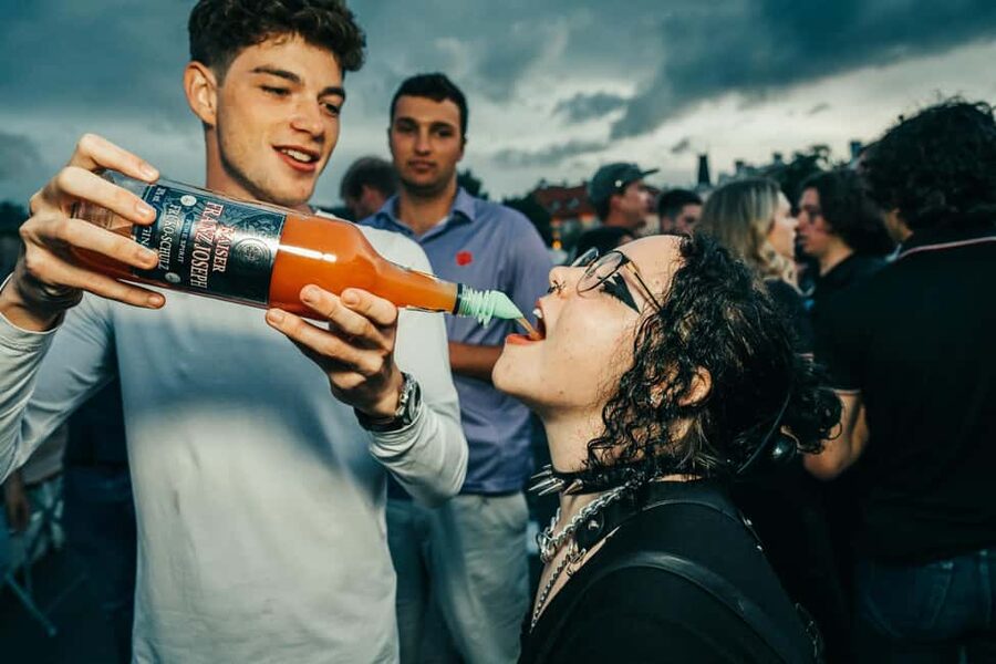 Prague: Booze Cruise with Open Bar and Duplex Entry - The move from river to rooftop club