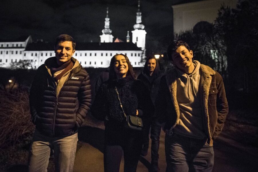 Prague: Castle Side Breweries & Pubs Guided Walking Tour - Walking Malá Strana after dark