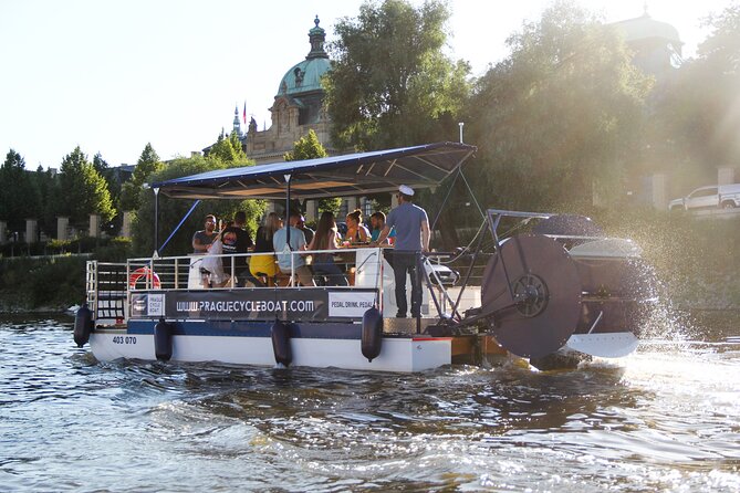 Prague Cycle Boat - The Swimming Beer Bike - The Staff Set the Tone