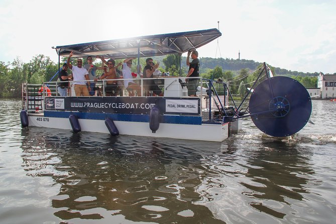 Prague Cycle Boat - The Swimming Beer Bike - Charles Bridge from the Water