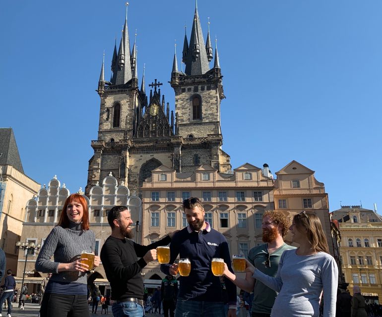 Prague: Historic Pubs Tour with Drinks - Old Town Square and the Astronomical Clock