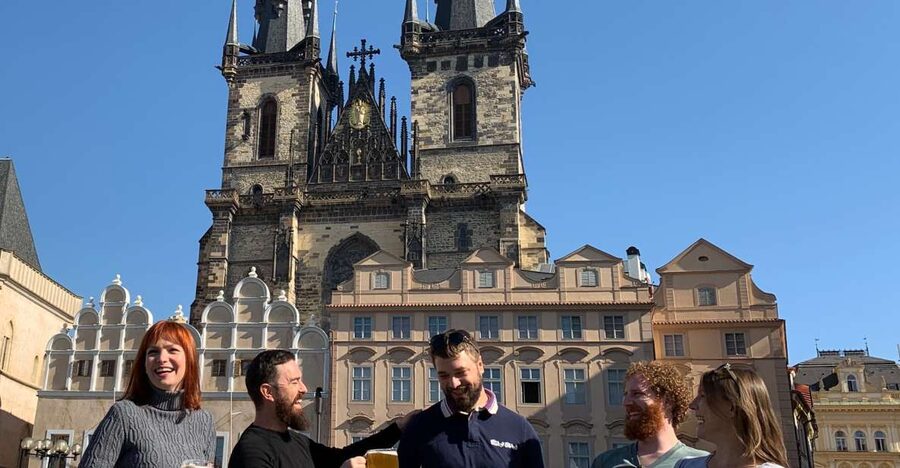 Prague: Historic Pubs Tour with Drinks - The fourth stop at a local restaurant