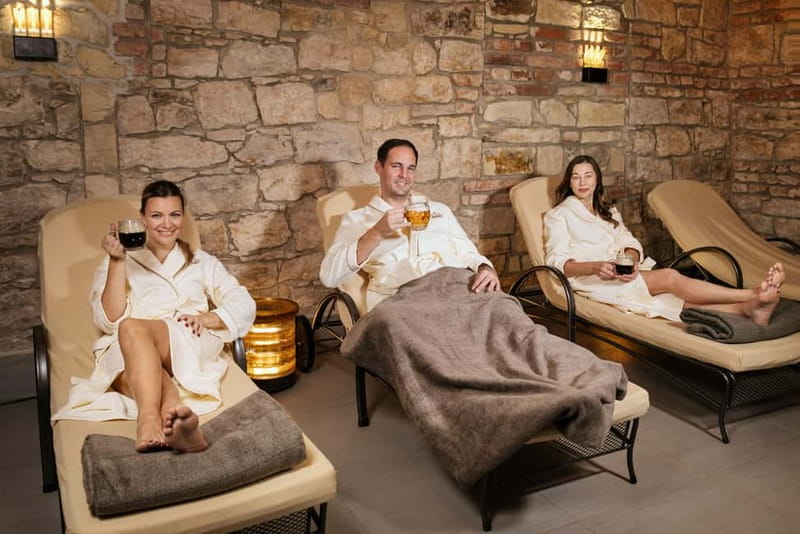 Prague: Lázně Pramen. Wine, Beer bath and Wellness SPA - The one-hour treatment from start to finish