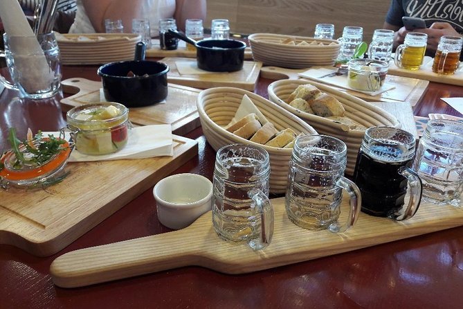 Prague Mini-Breweries Beer Tour with Czech Appetizers - Dvořákovo nábřeží and the Old Town finish
