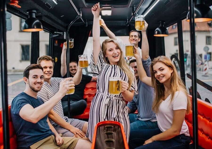 Prague: Party Beer Bus - The Route Through Prague: What You Will Actually See