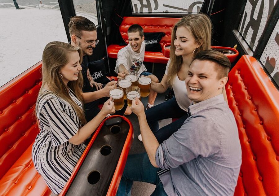 Prague: Party Beer Bus - Who Will Enjoy It Most?