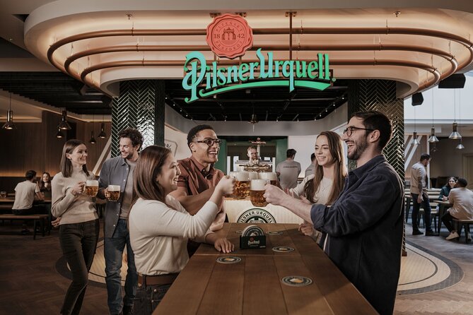 Prague Pilsner Urquell Experience with 3 Free Beer Tastings - Ingredients, heat, cold, and a 360-degree game hall