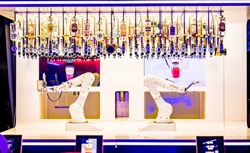 Prague: Robotic Bar Entry with a Drink Included - Watching the Robotic Arms Build Your Drink