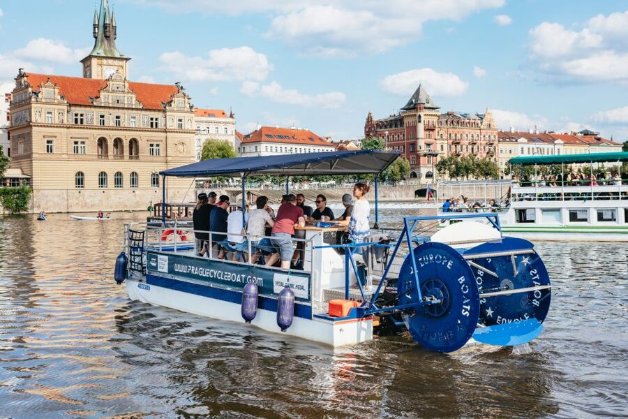 Prague: Swimming Beer Bike on A Cycle Boat - Who should book this experience?