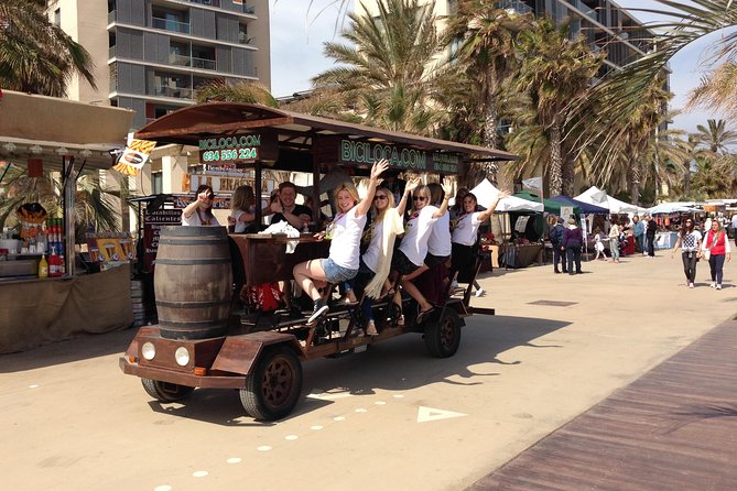 Private Barcelona Beer Bike Tour - One hour of pedaling, music, and drinks