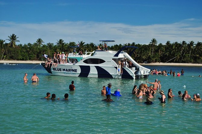 Punta Cana Party Boat Snorkeling with Music DJ and Open Bar - The natural pool or sandbar is the main party stop