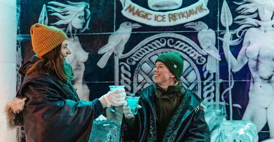 Reykjavik: Magic Ice Bar Entrance and Welcome Drink - Photo spots, seating, and the playful side