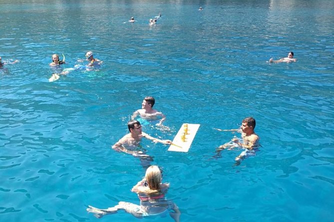 Rhodes Exclusive Swim Cruise Cocktail Open bar & Gourmet Buffet - The Greek buffet is better than a basic boat lunch