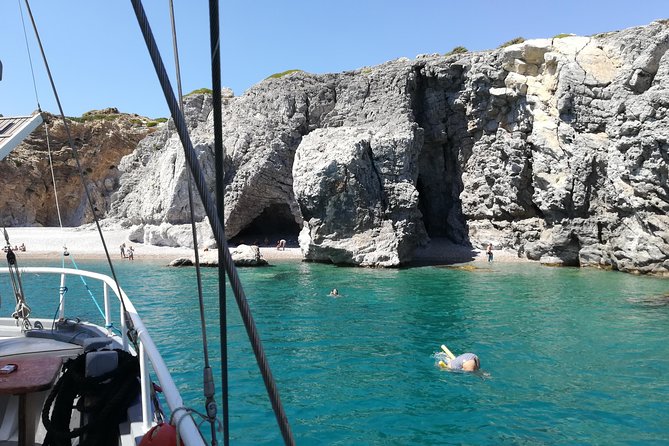 Rhodes Exclusive Swim Cruise Cocktail Open bar & Gourmet Buffet - Anthony Quinn Bay is the snorkeling highlight