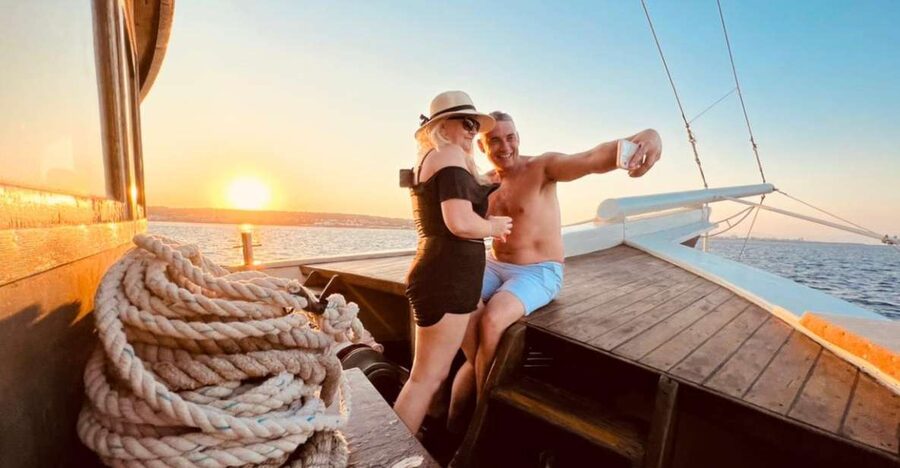 Rhodes: Sunset Cruise with Unlimited Aperol, Beer, and Wine - Kallithea Springs: the cruise’s best active stop