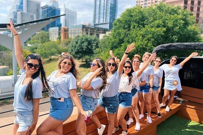 Roofless Party Bus Tour in Downtown Austin - Rainey Street brings the bar scene close together