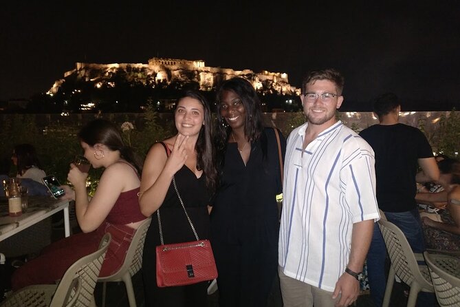 Rooftop Bar Hopping with Local Friends - Third rooftop: the final view and a Greek shot