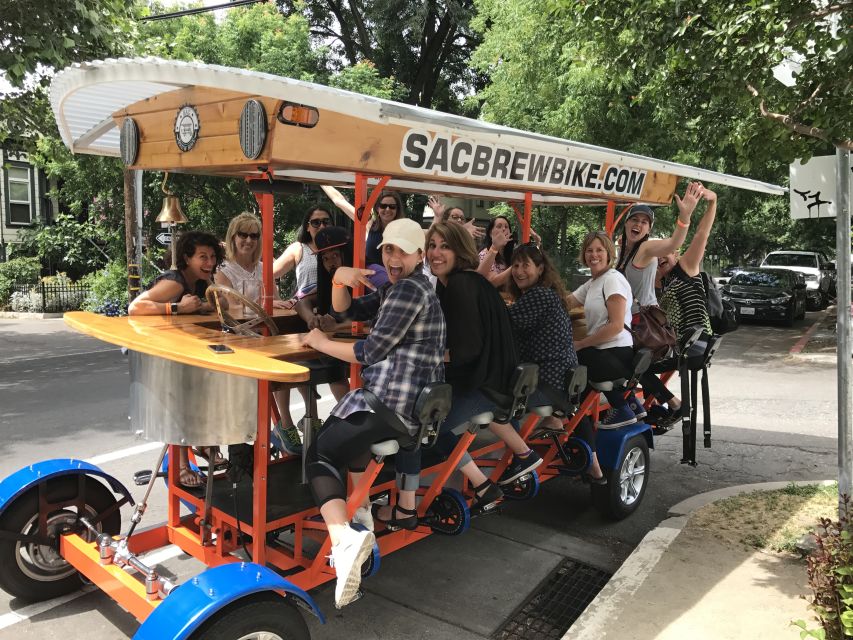 Sacramento: Pedal Bar Tour with 2 Stops - Key details before you book