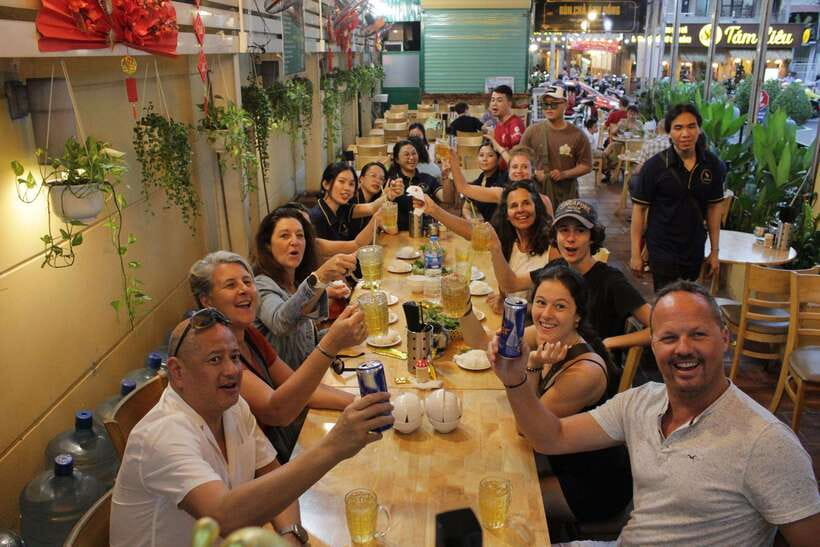 Saigon: Craft Beer & Local Food Experience Tour On Motorbike - First restaurant stop: beer with a local guide