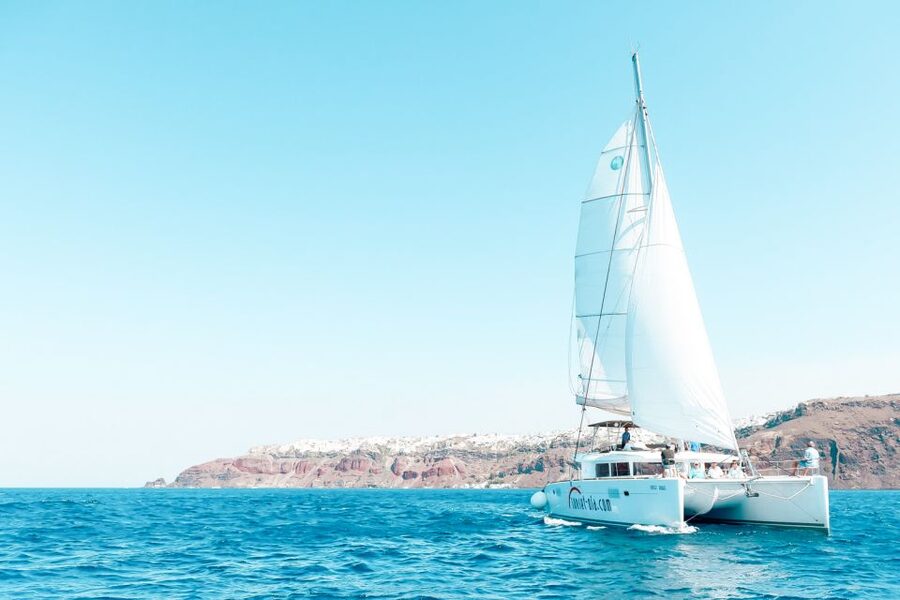 Santorini: Catamaran Tour with BBQ Meal and Unlimited Drinks - Booking details worth knowing