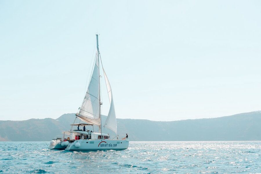 Santorini: Catamaran Tour with BBQ Meal and Unlimited Drinks - Price, group size, and overall value