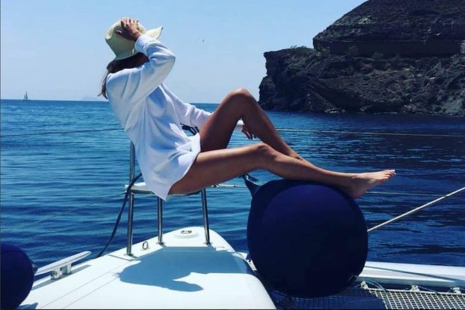Santorini Platinum Catamaran Cruise with Meal, BBQ and Open Bar - Is $120.93 a Good Price?
