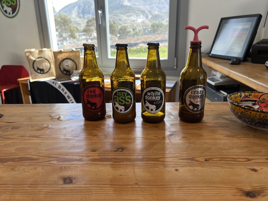 Santorini: Three Wineries and One Brewery Tour with Tastings - What the $200 price includes