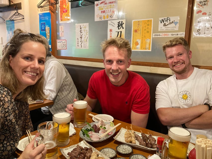 Shinjuku: Explore the Hidden Local Bars - 3.5 Hours - Three food stops, with six dishes or more