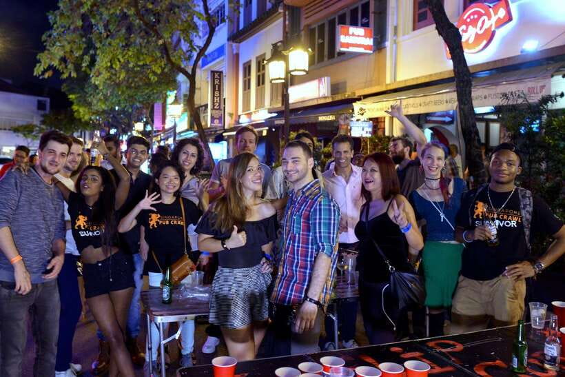 Singapore Pub Crawl - Party like a Local - Meeting the group at Mogambo Bar at 7:30 p.m.