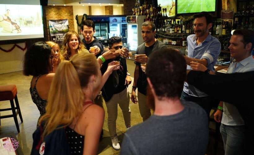 Singapore Pub Crawl - Party like a Local - First stops: free shots and a quick taste of Singapore nightlife