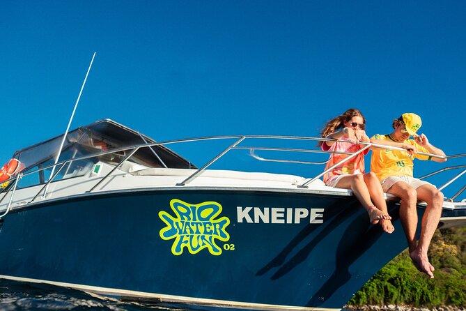Sunset Boat Tour with Beer, Water, Soda and Snacks included - One hour at Adão e Eva Beach
