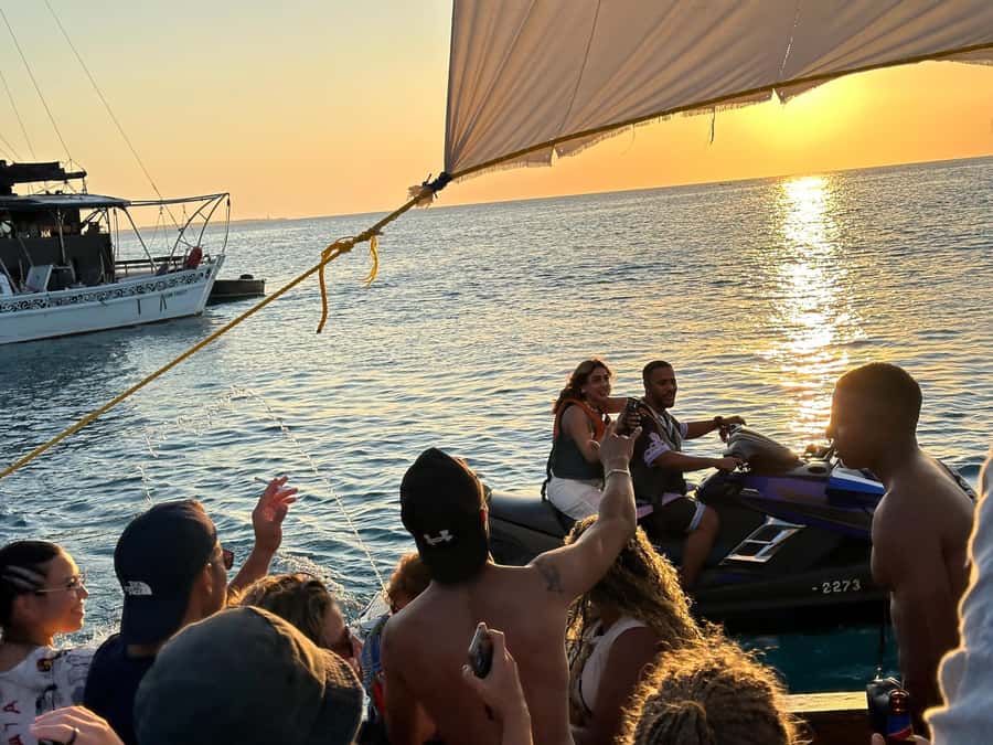 Sunset party cruise in Zanzibar with BoomBoom Boat - Nungwi’s shoreline supplies the first big views