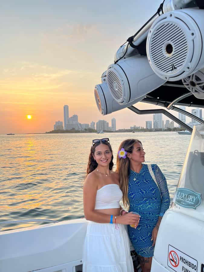 Sunset Party open bar on the bay while sharing with locals - Meeting at Pegasus Pier by the Clock Tower
