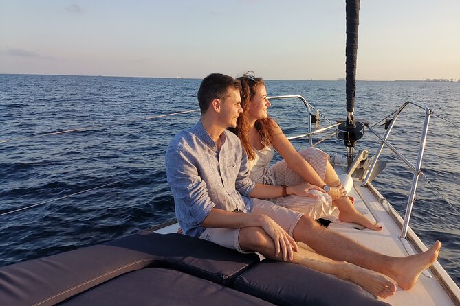 Sunset Sailboat Tour along the Coast with Open Bar - A distant view of the Sagrada Família