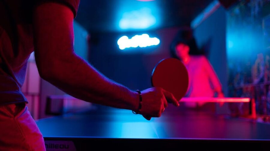 The Hague: Ping Pong Table Rental at a Secret Ping Pong Bar - Playing in a private room with music and a big screen