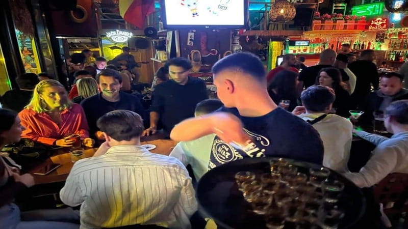 Tirana: Guided Bar Crawl with Welcome Shots - Starting at Skanderbeg Square at 8:45 p.m.