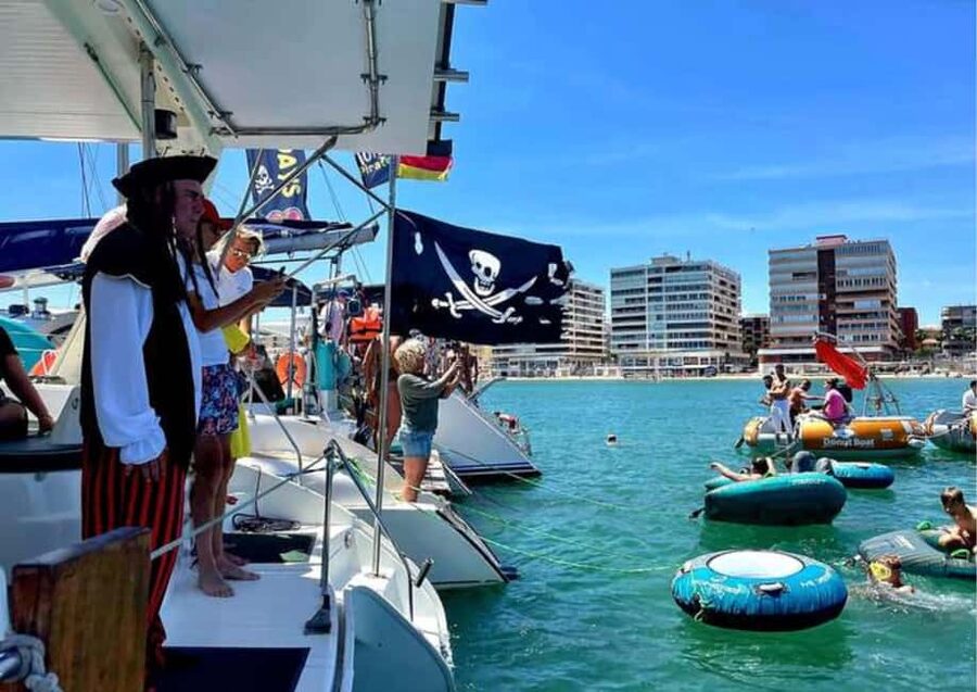 Torrevieja: Pirate Sunday Party Boat Tour - Meeting at Marina Salinas and getting aboard