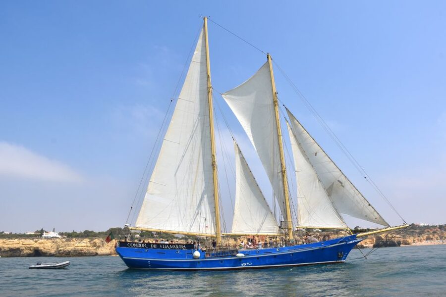 Vilamoura: Algarve Coast 3-Hour Sailing Cruise With Open Bar - Swimming from the schooner near Galé