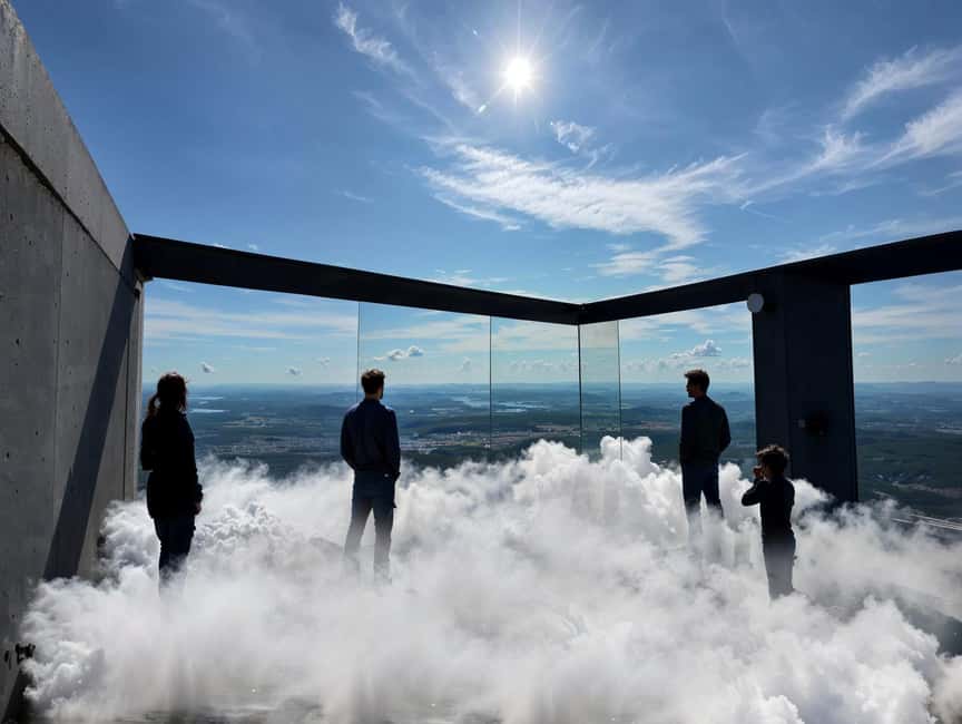 Warsaw: Highline Warsaw Entry With 360° Views & Rooftop Bar - Reaching the top of Varso Tower at 230 meters
