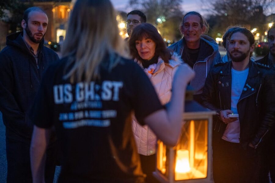 Williamsburg: Colonial Ghosts Haunted Pub Crawl - Bruton Parish Church and the old center of Williamsburg