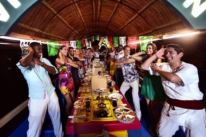 Xoximilco: Boat Fiesta Tour, Tasting, Tequila Bar and Transport - Tasting tamales, mole, and Mayan pork